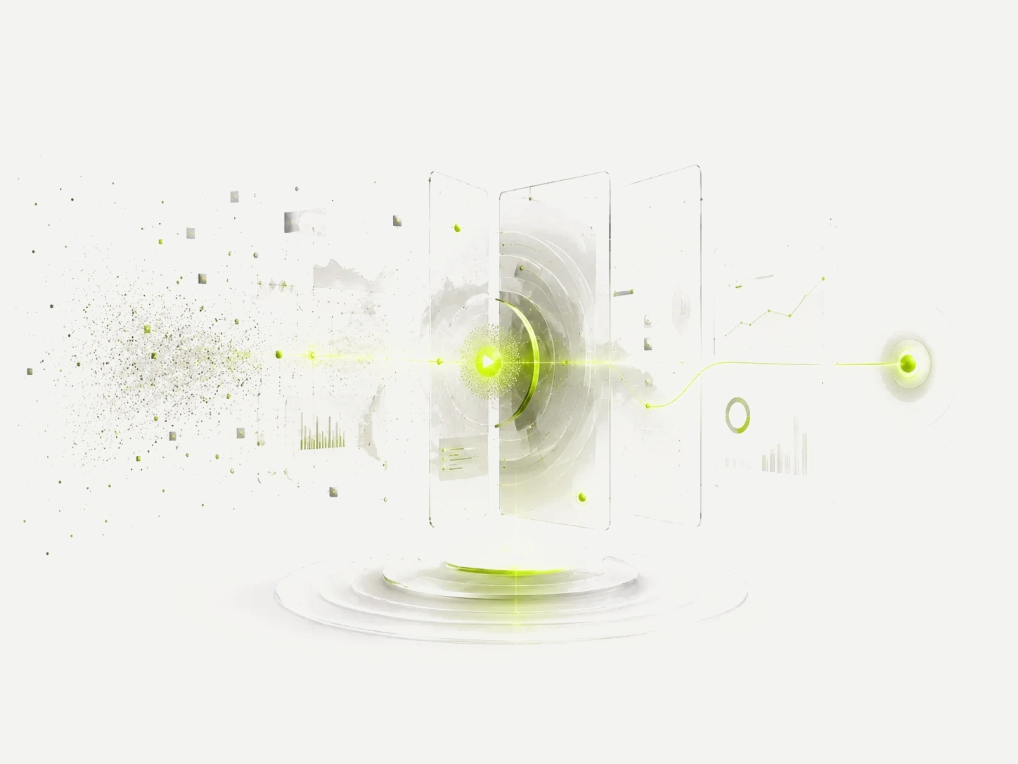 Data visualization turning scattered signals into clear insight